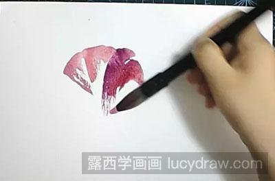 怎么绘制水彩画牵牛花