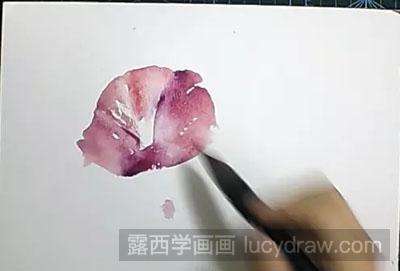 怎么绘制水彩画牵牛花