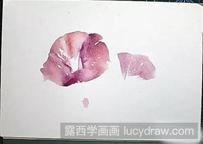 怎么绘制水彩画牵牛花