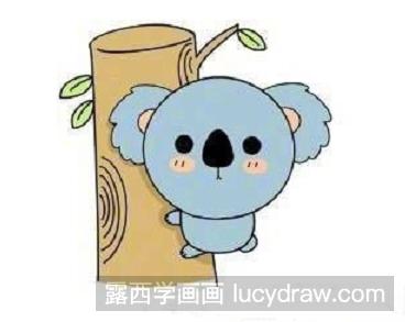 简笔画考拉熊的画法教程