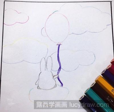 插画教程：云端的兔子