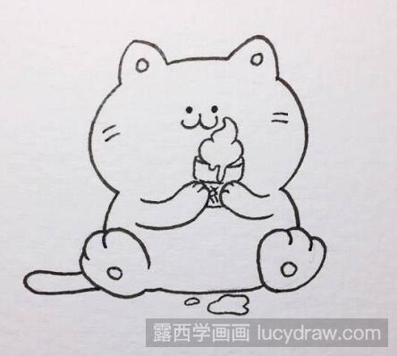 肥胖猫插画教程