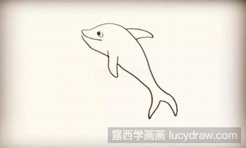 海豚简笔画教程