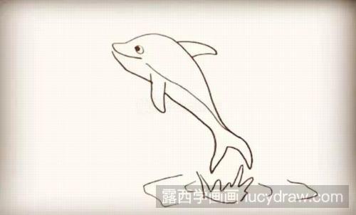 海豚简笔画教程