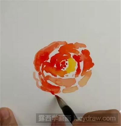 水彩画教程：教你画花，把爱送给妈妈