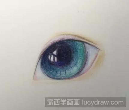 彩铅画教程：教你画眼睛