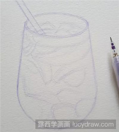 水彩画教程：教你画蜜桃冰冰