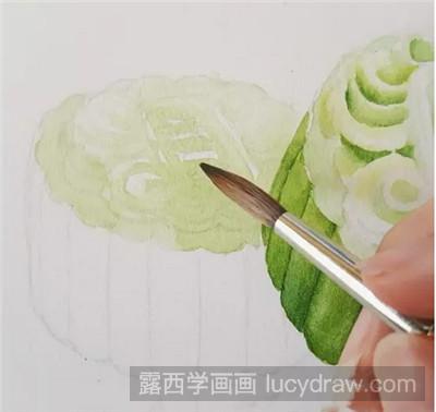 水彩画教程：教你画抹茶冰皮月饼