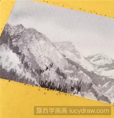 水彩画教程：教你画雪山