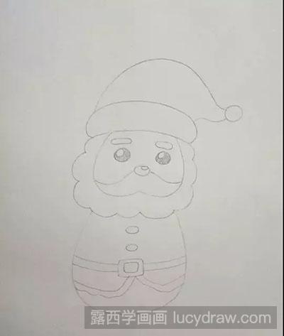 儿童画教程-怎么绘制圣诞老人
