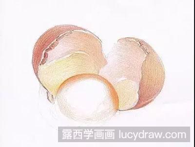 彩铅画教程-怎么绘制打破的鸡蛋