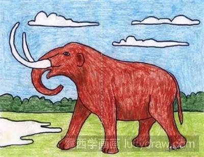 始祖象怎么画图片