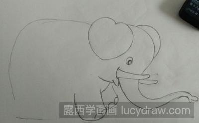儿童画教程：教你画大象