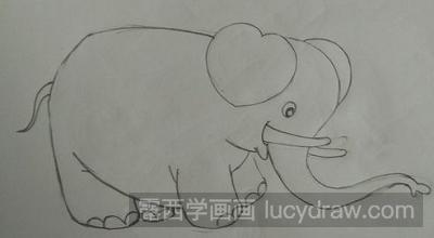 儿童画教程：教你画大象