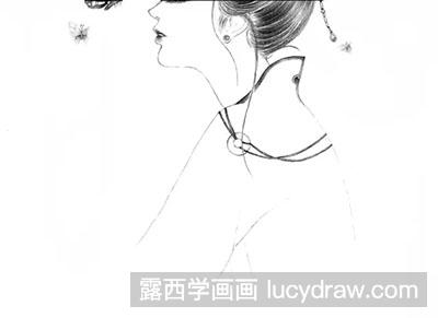 素描教程-怎么绘制古风美女