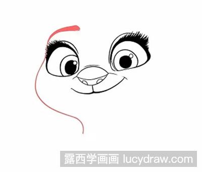 儿童画教程：教你画兔警官Judy