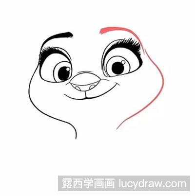 儿童画教程：教你画兔警官Judy