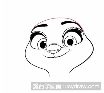 儿童画教程：教你画兔警官Judy