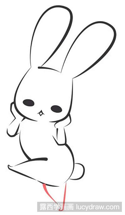 萌萌的小兔子画法图片