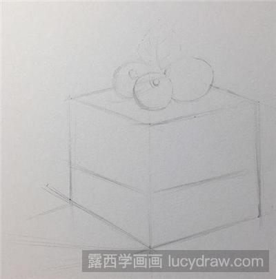 彩铅画教程：方块蛋糕