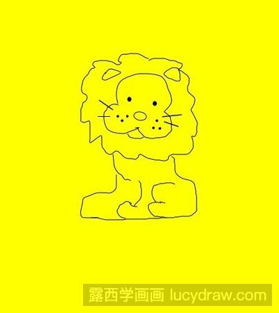 简笔画教程：教你画狮子