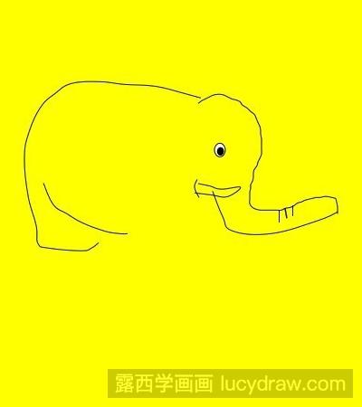 简笔画教程：教你画大象