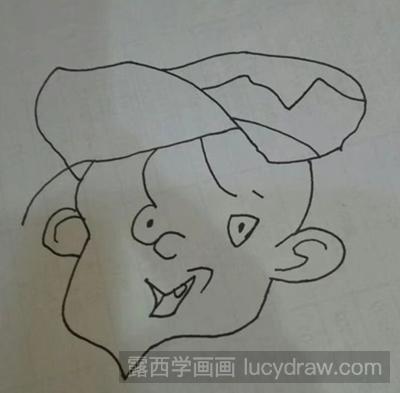 三毛头像 简笔画图片