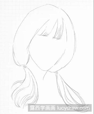 素描教程-怎么绘制美少女头像