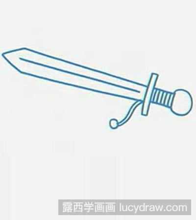 怎么画简笔画剑？
