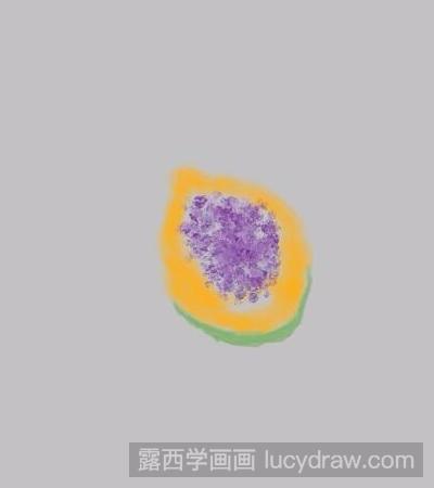 水果水彩画：教你画木瓜