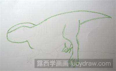 儿童画教程：奔跑的小恐龙