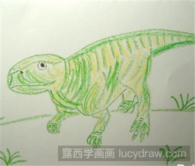 儿童画教程：奔跑的小恐龙