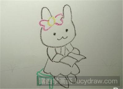 儿童画教程：爱学习的小花猫