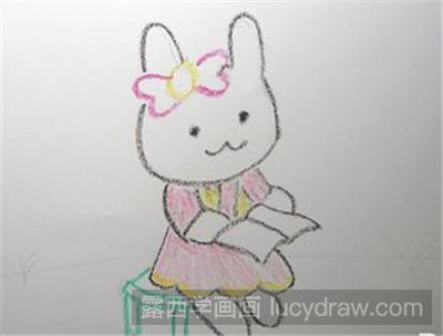 儿童画教程：爱学习的小花猫