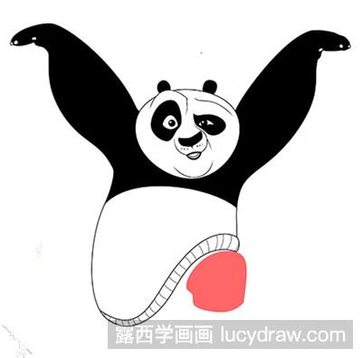 儿童画教程：教你画功夫熊猫