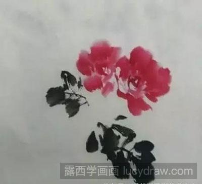 怎么绘制月季