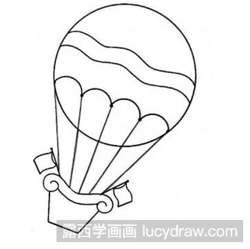 热气球简笔画步骤
