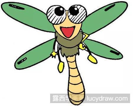 简笔画教程：蜻蜓