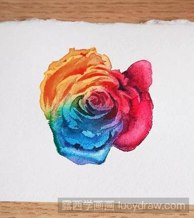怎么绘制彩虹玫瑰