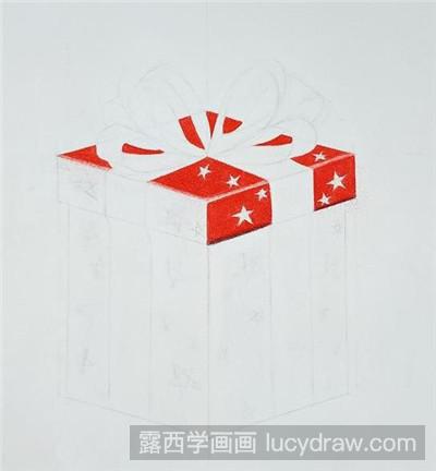 礼品盒彩铅画教程