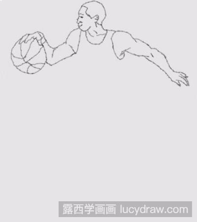 简笔画教程：教你画打篮球的人