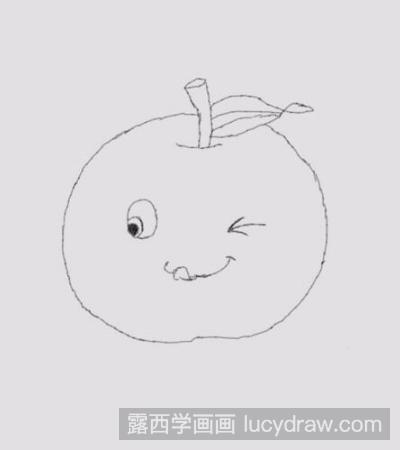 教你画卡通苹果