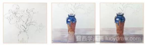 水彩画教程：怎么画鸢尾草