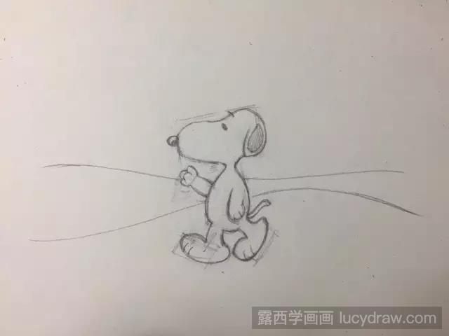 简笔画教程：史努比的详细画法