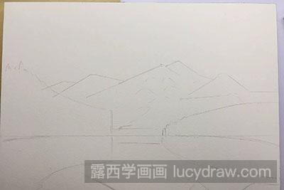 水彩画教程-怎么绘制山水画