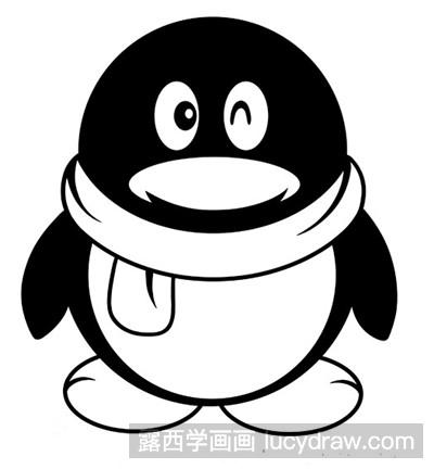 简笔画教程：教你画QQ企鹅