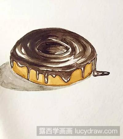 水彩画教程：怎么绘制甜甜圈