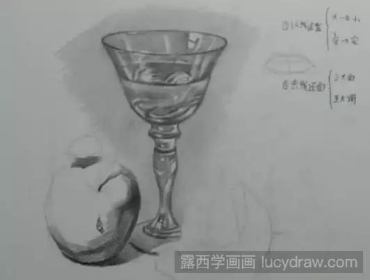 杯子静物素描教程