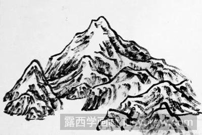 国画教程：山石的绘制方法