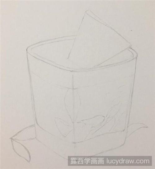 西瓜冰饮彩铅画教程